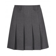 Girls Skirt Flower button Grey (Junior)